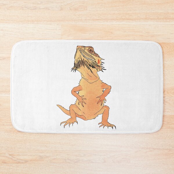 Item preview, Orange Beardie - Little Bearded Dragon Ink Art designed and sold by HausKatz.