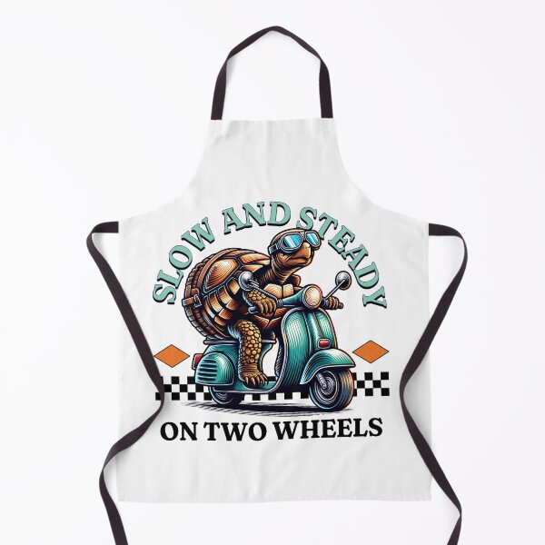 Item preview, Funny Tortoise Quote - Slow And Steady On Two Wheels designed and sold by TheAnimalZ00.