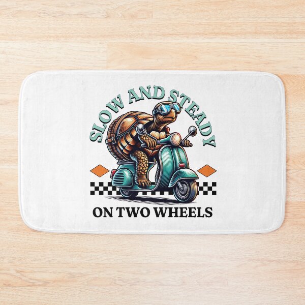 Item preview, Funny Tortoise Quote - Slow And Steady On Two Wheels designed and sold by TheAnimalZ00.