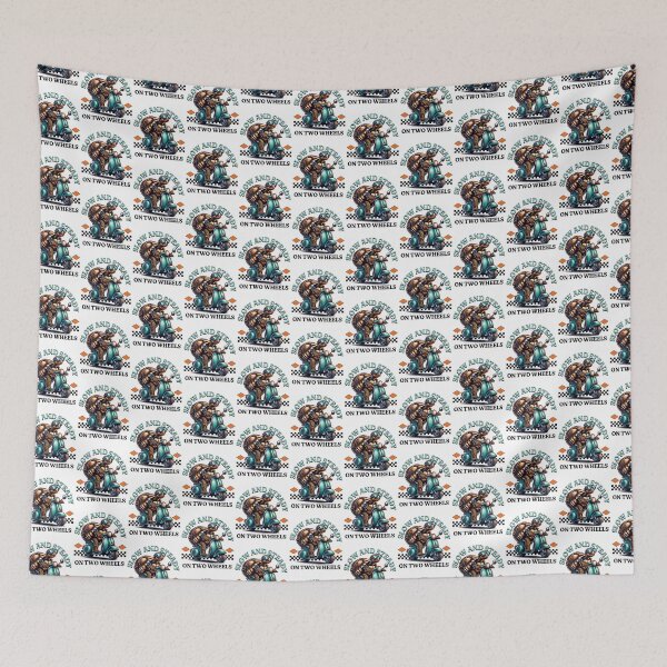 Item preview, Funny Tortoise Quote - Slow And Steady On Two Wheels designed and sold by TheAnimalZ00.
