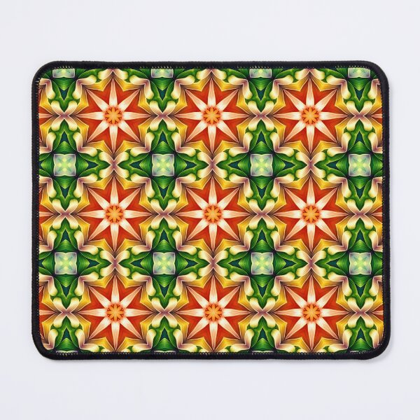 Item preview, Red, yellow and green star seamless pattern designed and sold by Fantacaroo Designs.