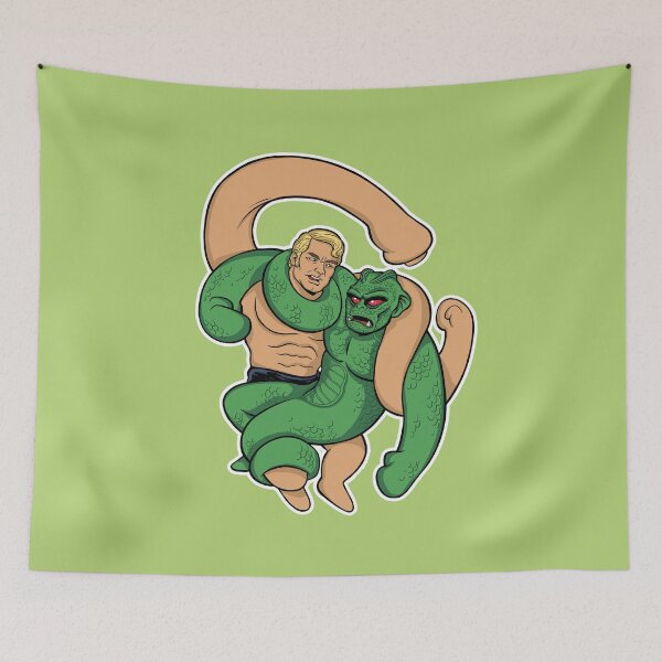 Item preview, Stretch Armstrong vs Stretch Monster retro toys designed and sold by Tater7Art.