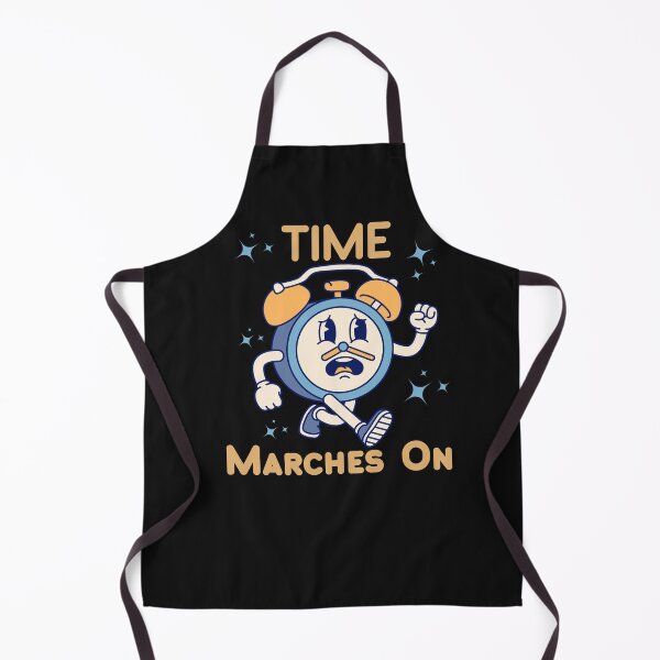 Item preview, Retro Time Marches On Alarm Clock designed and sold by AlienOccupation.
