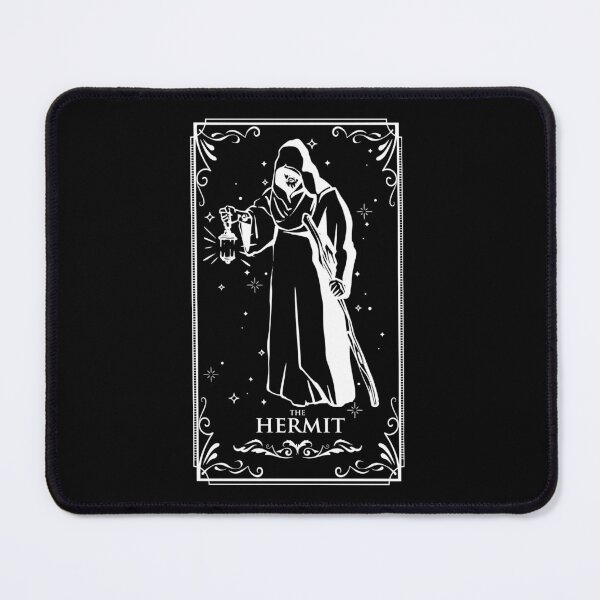 Item preview, Vintage White The Hermit Tarot Card designed and sold by darkskydelights.