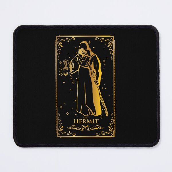 Item preview, Vintage Gold The Hermit Tarot Card designed and sold by darkskydelights.