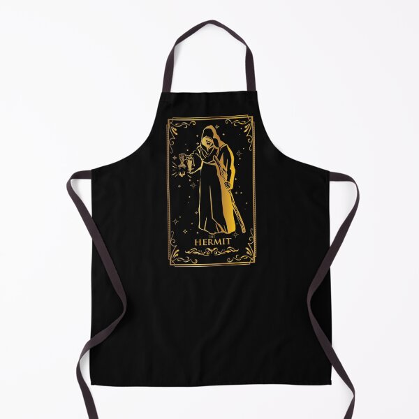 Item preview, Vintage Gold The Hermit Tarot Card designed and sold by darkskydelights.