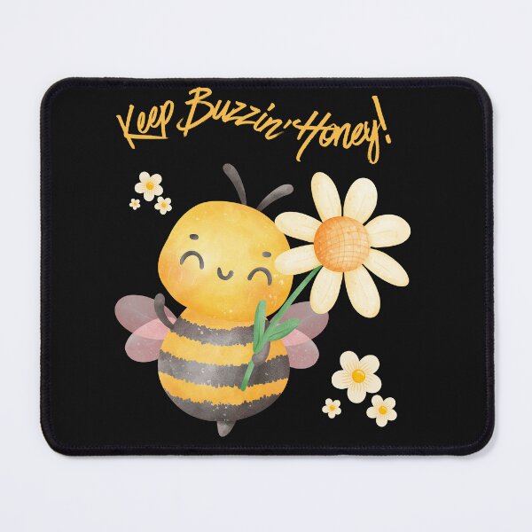 Item preview, Watercolor Bee and Daisy Keep Buzzin' Honey designed and sold by AlienOccupation.