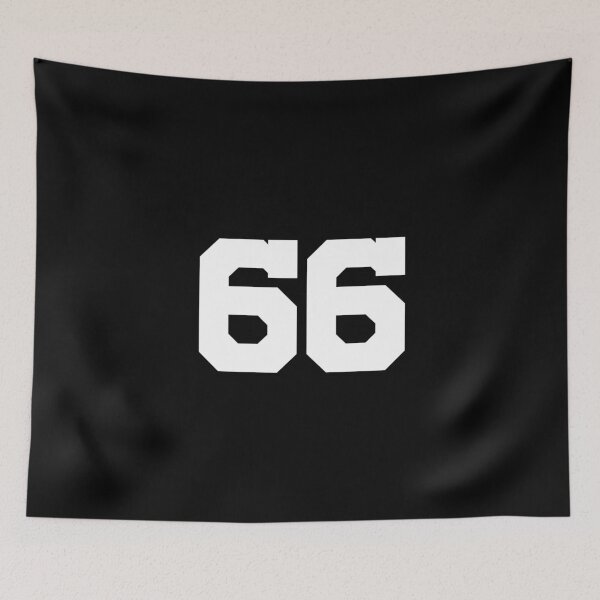 Item preview, 66, sixty-six, white, University designed and sold by Numbers-Art.