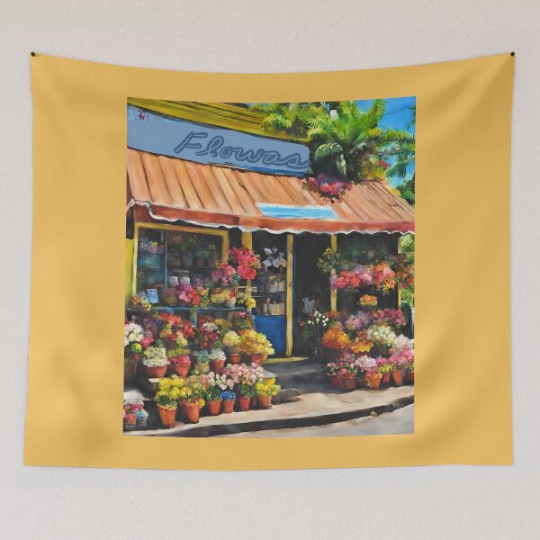Item preview, Jamaican flower shop designed and sold by seahorse crossing.