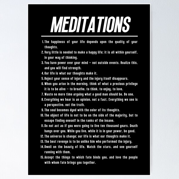 Item preview, Meditations - Marcus Aurelius Quotes designed and sold by SamStoreo X.