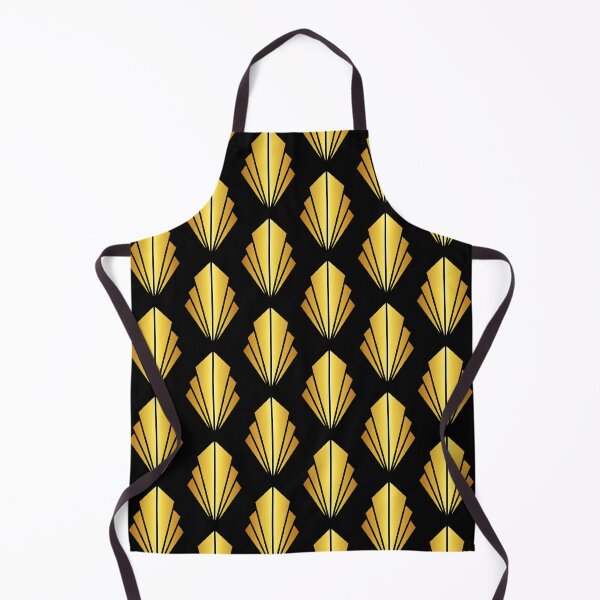 Item preview, Art Deco Golden Fan Pattern On Chic Black designed and sold by DEC02.