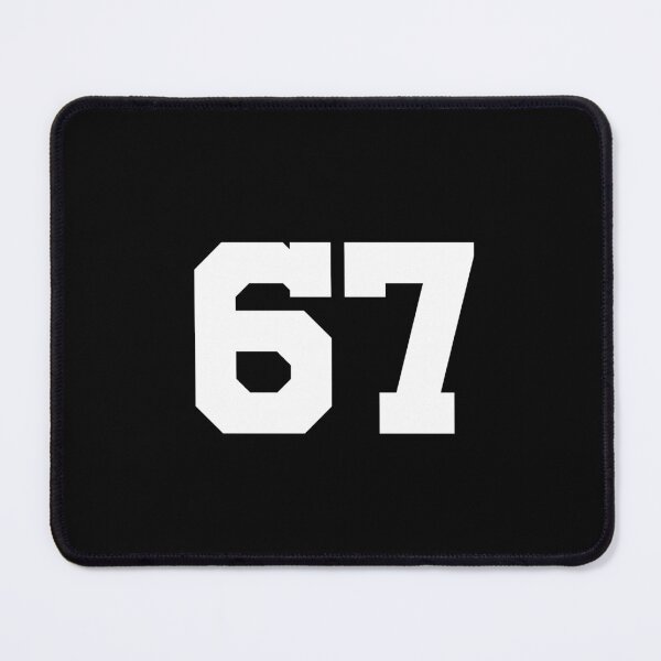 Item preview, 67, sixty-seven, white, University designed and sold by Numbers-Art.