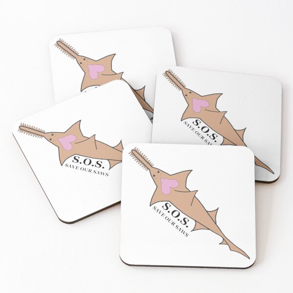 Item preview, SAVE OUR SAWS Warm Sand with Mauve Heart designed and sold by Allysha Lazar.