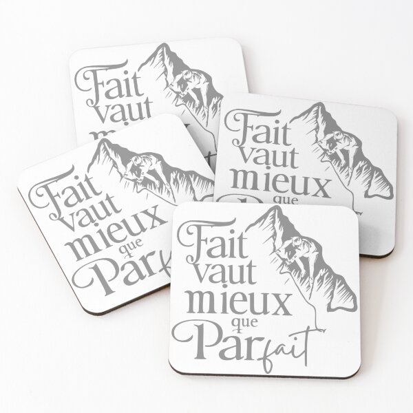 Item preview, Fait vaut mieux que parfait - Gris designed and sold by GestaltTees.