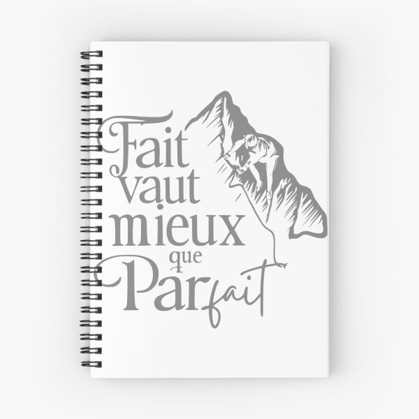 Item preview, Fait vaut mieux que parfait - Gris designed and sold by GestaltTees.