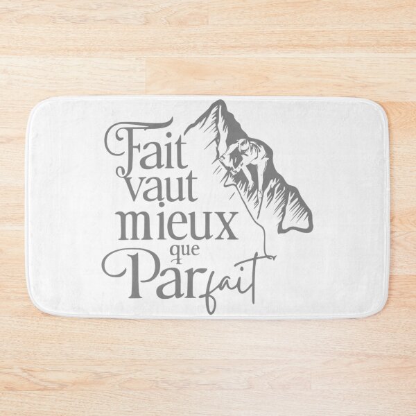 Item preview, Fait vaut mieux que parfait - Gris designed and sold by GestaltTees.