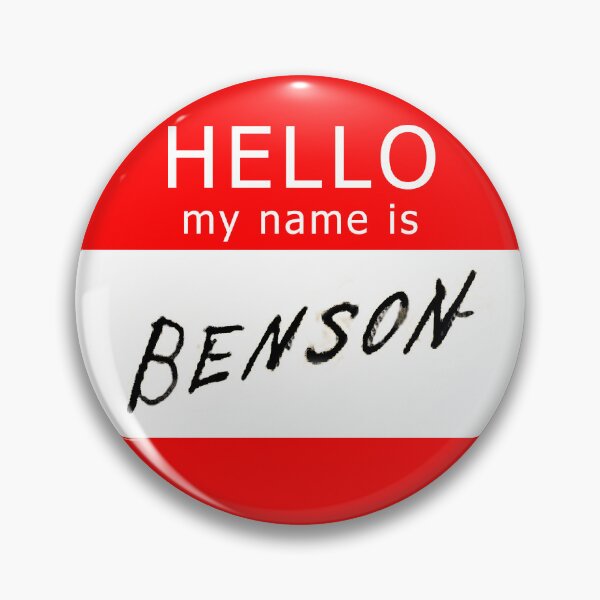 Item preview, Hello My Name Is Benson designed and sold by TheCleverCarny.
