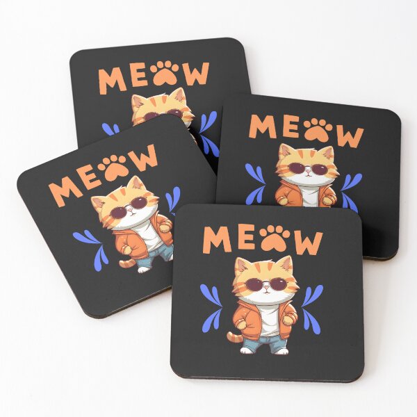 Item preview, Cute Kitty in Jeans and Sun Glasses Meow designed and sold by AlienOccupation.