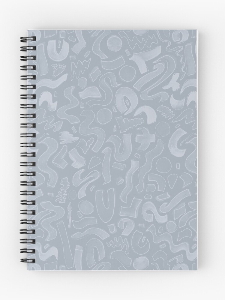 Thumbnail 1 of 3, Journal, Abstract Paint Mark Pattern - Grey designed and sold by Bluebellsart.