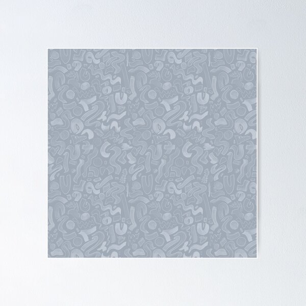 Item preview, Abstract Paint Mark Pattern - Grey designed and sold by Bluebellsart.