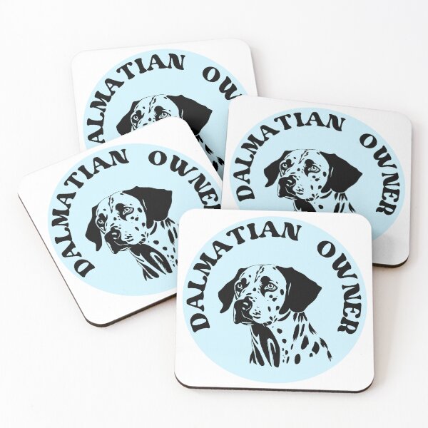 Aperçu de l'œuvre Propriétaire Dalmatien Design Bleu créée et vendue par HeyDaisyShop.