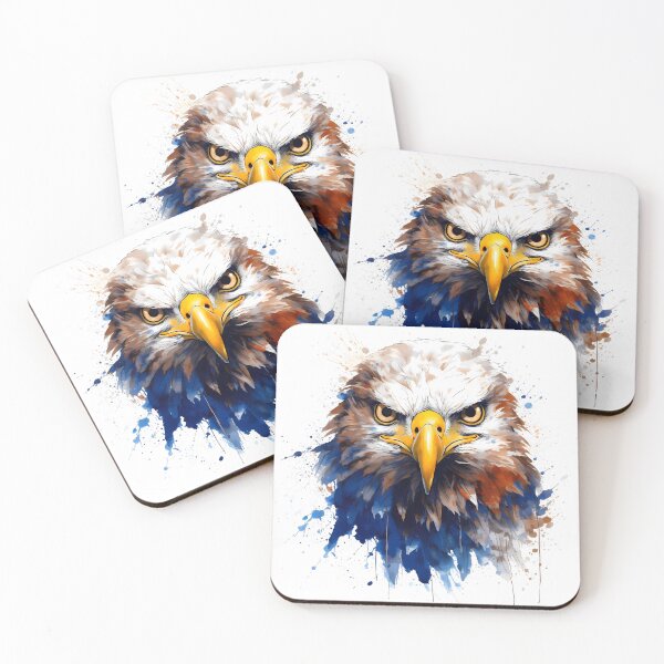 Item preview, Eagle Head With Ink Splash Effect designed and sold by Amberjays.