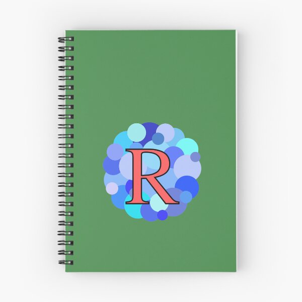 Item preview, Blue Bubbles Upper Case Letter R designed and sold by MGonline.