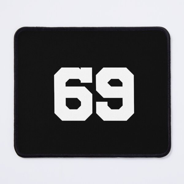 Item preview, 69, sixty-nine, white, University designed and sold by Numbers-Art.
