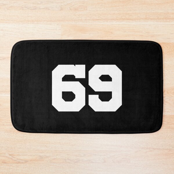 Item preview, 69, sixty-nine, white, University designed and sold by Numbers-Art.