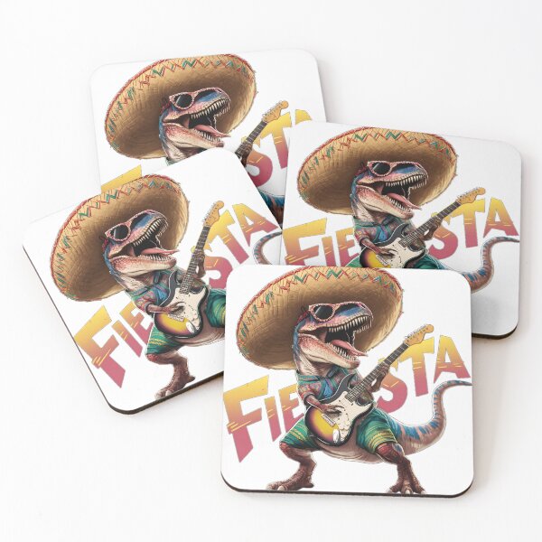Item preview, T-Rex Rock and Roll Fiesta With Sombrero designed and sold by PlanetMarker.