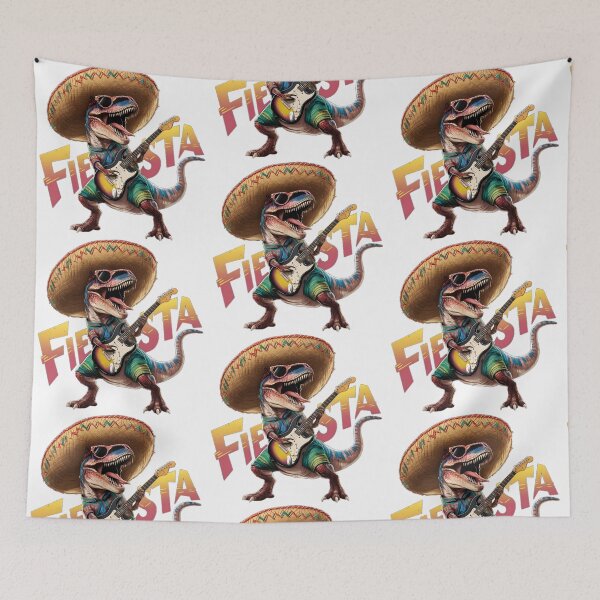 Item preview, T-Rex Rock and Roll Fiesta With Sombrero designed and sold by PlanetMarker.