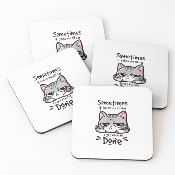 Item preview, All Day Motivation Cat designed and sold by Bigfoot T-Shirt Co..