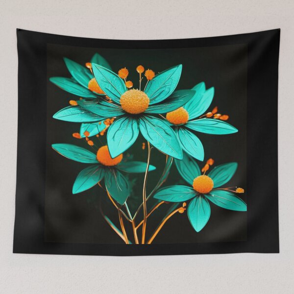 Item preview, green star flowers pompom heart designed and sold by janjacbu.