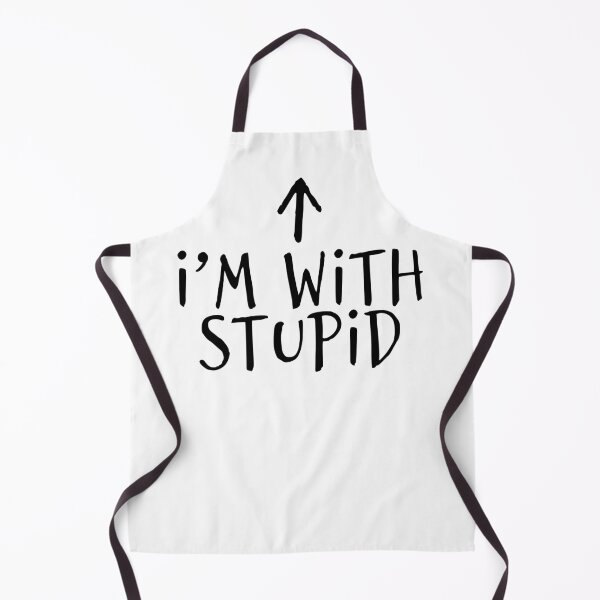 Item preview, I'm with stupid (Up/Black) designed and sold by ZatchyLie.