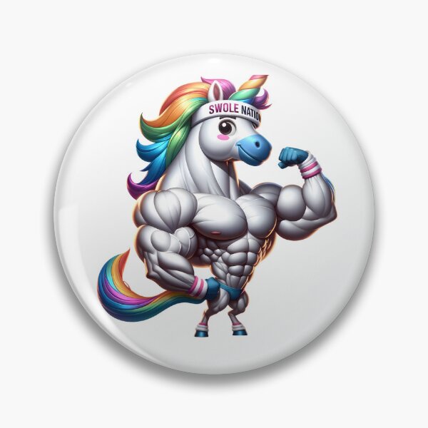 Artikelvorschau, Muskelbepacktes Einhorn: Stolz auf die Swole Nation entworfen und verkauft von NovaGenArt.