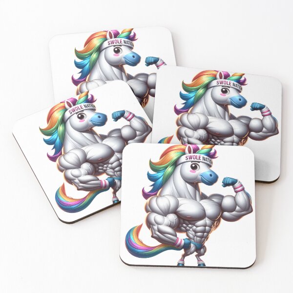 Item preview, Muscle-Bound Unicorn: Swole Nation Pride designed and sold by NovaGenArt.
