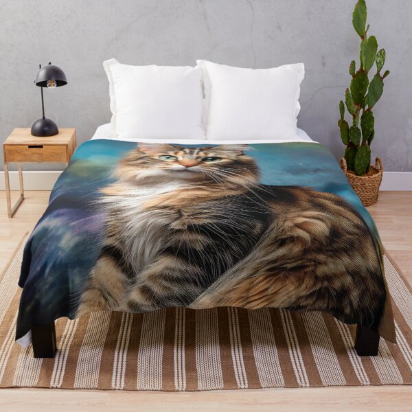 Item preview, Beautiful Tabby Maine Coon Cat designed and sold by Elisabeth Lucas.