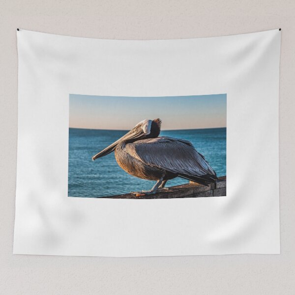 Item preview, Profile of Brown Pelican in Oceanside at Dawn designed and sold by Sherry Smith.