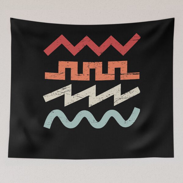 Item preview, Retro Synth Waveforms designed and sold by JeanneAudet.
