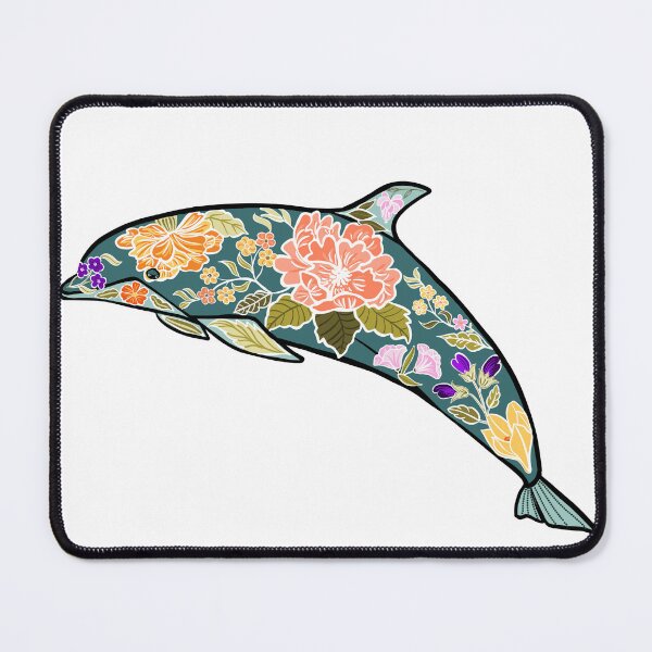 Item preview, Floral Embellished Dolphin designed and sold by CarrieBrose.