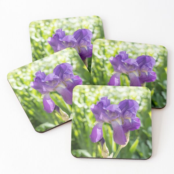 Item preview, Sunny Garden with Amethyst Purple Iris Blooms designed and sold by Georgia Mizuleva.