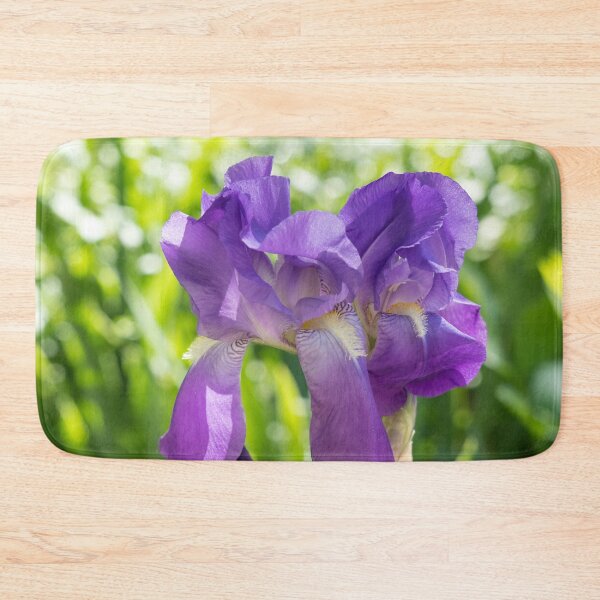 Item preview, Sunny Garden with Amethyst Purple Iris Blooms designed and sold by Georgia Mizuleva.
