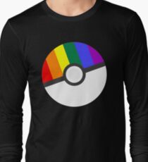 Pokemon 'Prideball' LGBT Pokeball Shirt/Hoodie/etc Long Sleeve T-Shirt