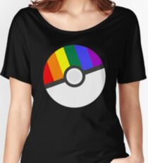 Pokemon 'Prideball' LGBT Pokeball Shirt/Hoodie/etc Women's Relaxed Fit T-Shirt