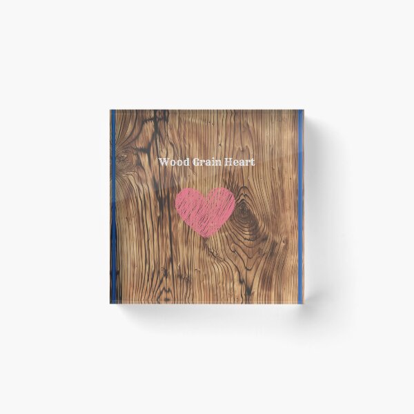 Item preview, Wood Grain Heart Art designed and sold by Obsidian Ink by Wilshire.