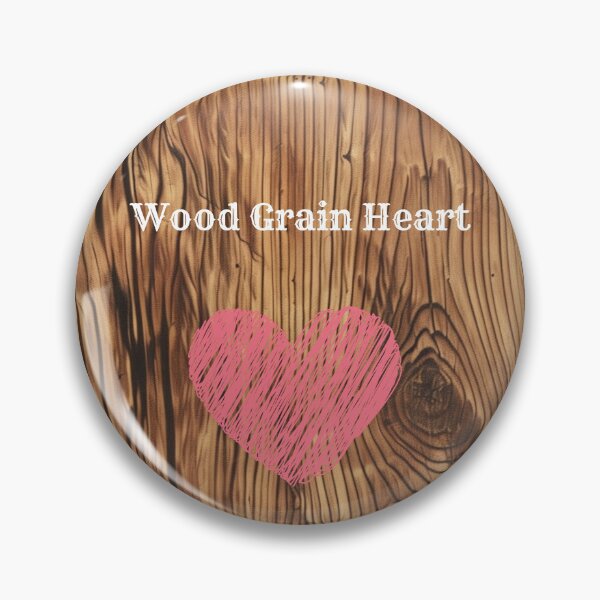 Item preview, Wood Grain Heart Art designed and sold by Obsidian Ink by Wilshire.
