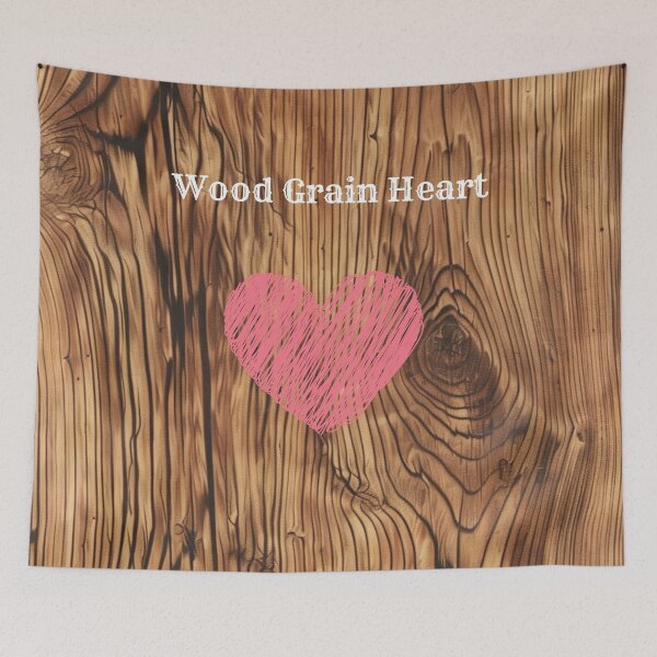 Item preview, Wood Grain Heart Art designed and sold by Obsidian Ink by Wilshire.