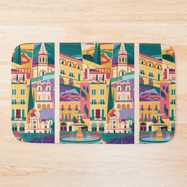 Item preview, Aix-en-Provence, France. Vibrant and Colorful StreetScape Travel Poster.  Abstract Art By Carraann  designed and sold by CARRAANN.