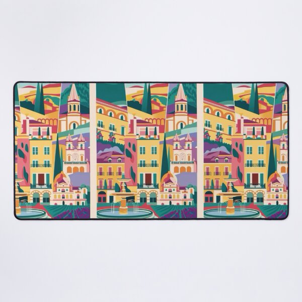 Item preview, Aix-en-Provence, France. Vibrant and Colorful StreetScape Travel Poster.  Abstract Art By Carraann  designed and sold by CARRAANN.