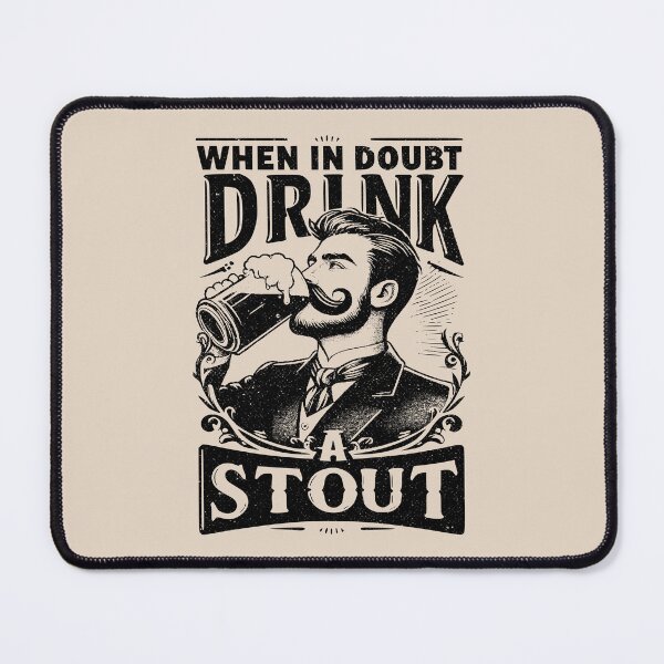 Item preview, When In Doubt Drink A Stout - Funny Beer designed and sold by Urban-Alien.
